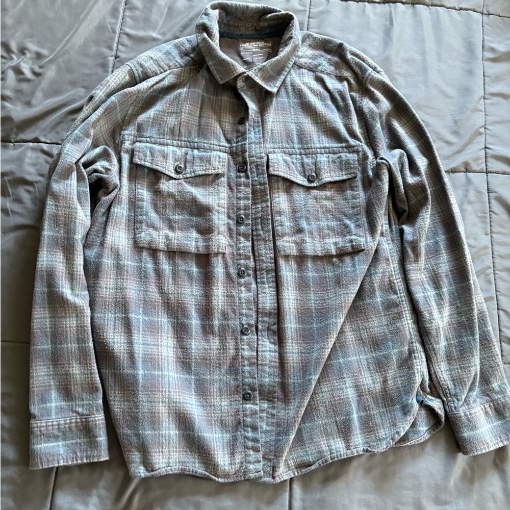 REI Gray Plaid Shirt